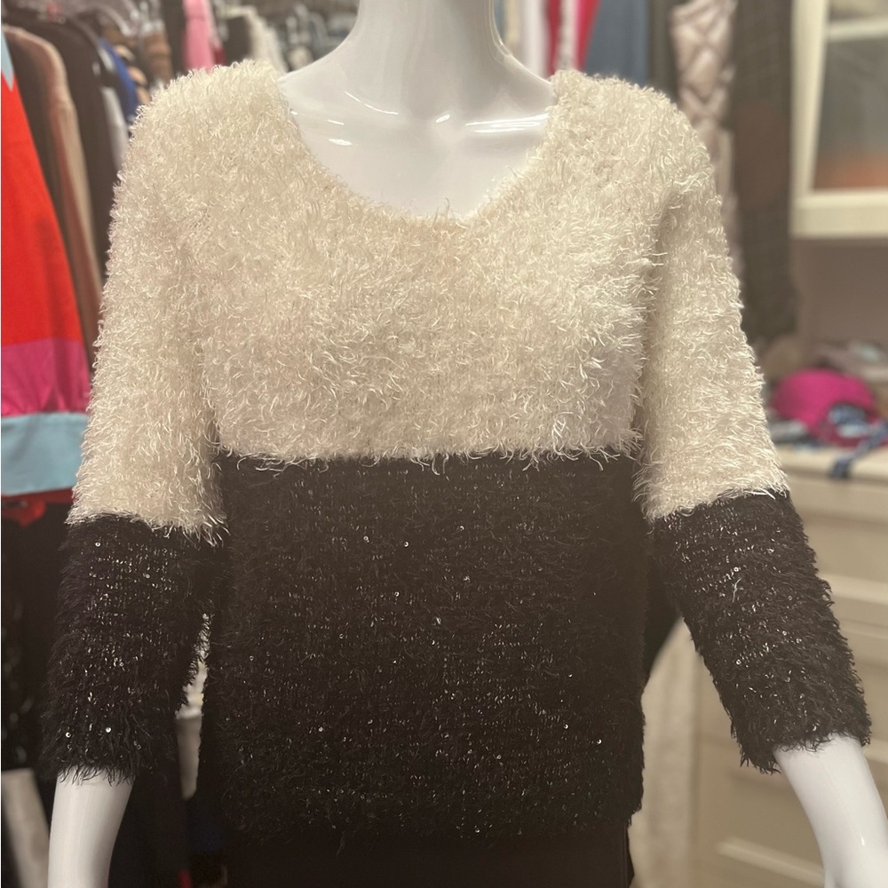 Romeo and Juliet Fuzzy Sparkle Sweater
